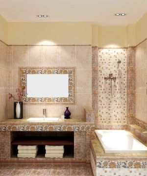 美式风格新房卫生间装修效果图片