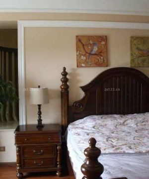 美式家装木床装修效果图片