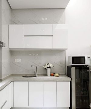 最新90平米房屋厨房橱柜装修样板间大全