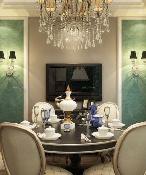 2023简约欧式风格家庭餐厅壁灯装修效果图片