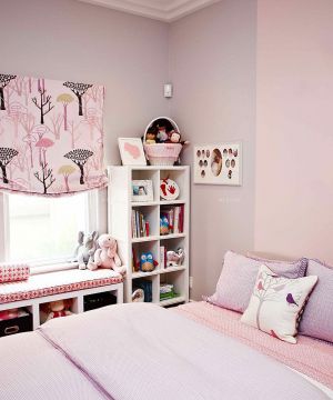 温馨小户型儿童房屋粉色墙面装修图片大全