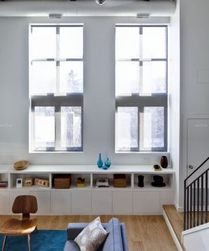 最新现代风格60平米小户型客厅带阁楼装修图片