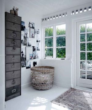 最新现代时尚家庭房子收纳组合柜装修图片