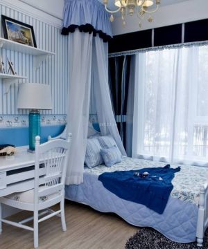 地中海风格80后卧室家装效果图