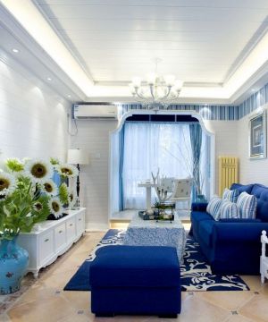 最新简单房屋地中海客厅装修效果图欣赏
