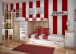 儿童卧室内木质高低床装修设计效果图欣赏