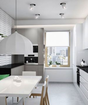 最新北欧风格小复式房子厨房装修效果图 
