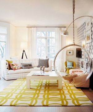 简单房屋田园风格地毯设计装修效果图欣赏