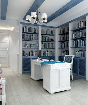 简单房屋地中海风格书房装修效果图欣赏
