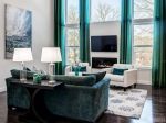 最新精美室内绿色窗帘装修设计方案欣赏