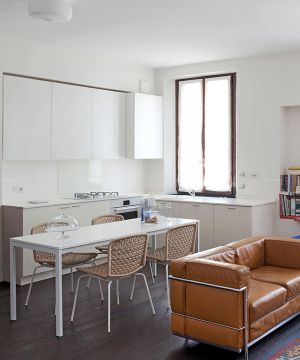 2023最新家庭室内开放式厨房装修设计效果图大全 