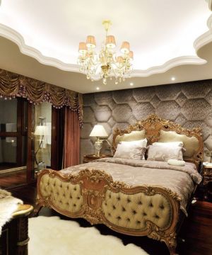 经典欧式新古典家具双人床装修效果图片大全