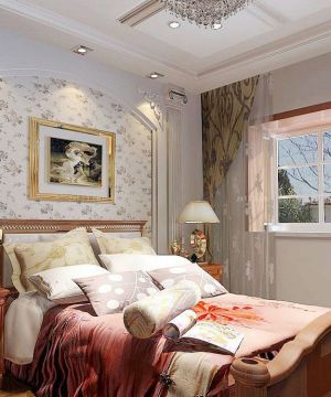 欧式床头背景墙装潢设计效果图片
