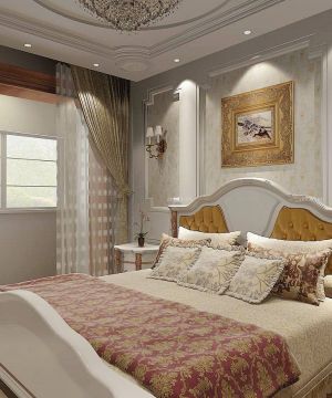 最新欧式卧室窗帘装潢设计效果图片