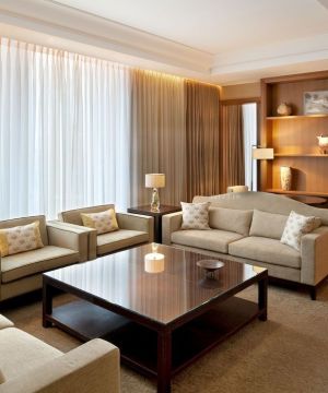 最新现代中式风格客厅简单室内装饰图片