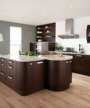 家装90平米房屋开放式厨房装修效果图片