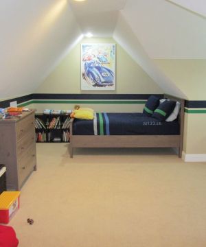 90平米房屋带阁楼儿童卧室装修效果图欣赏