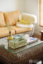 地中海风格客厅沙发颜色搭配装饰设计图片
