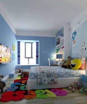 现代室内儿童房间的设计装修壁纸图片欣赏