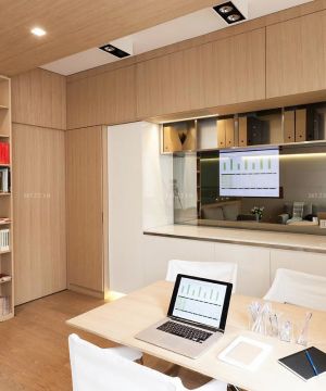 现代欧式三室二厅书房设计装修效果图欣赏
