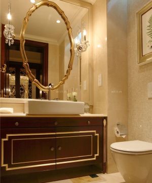 80平米简欧风格整体浴室柜装修效果图欣赏
