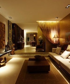 2023最新东南亚风格客厅装饰设计效果图欣赏