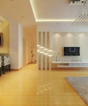 最新现代混搭风格90平米小户型客厅简约装修效果图