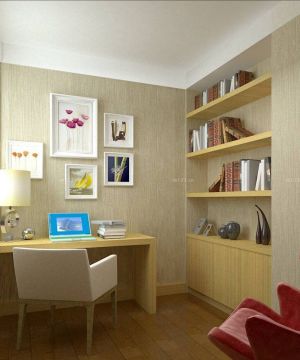 90平方3室1厅家庭书房装修设计图片