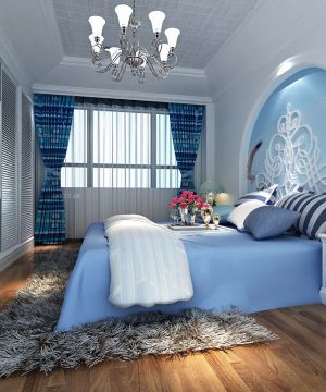 2023简约地中海风格两居室卧室装潢装修效果图