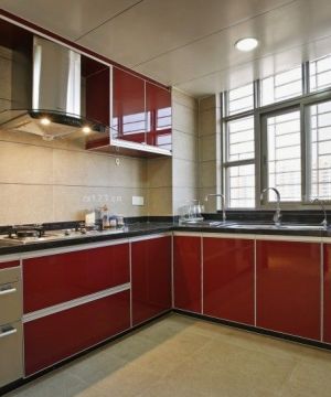 新古典装修厨房橱柜颜色效果图案例欣赏