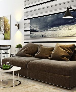 两室一厅客厅沙发背景墙装修效果图大全2023图片