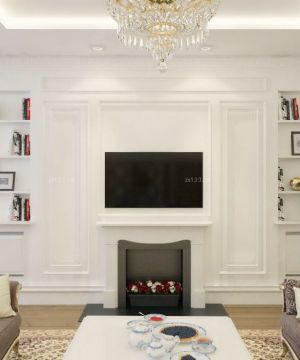 经典两居室欧式电视背景墙设计装修效果图大全