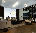 90平米客厅新中式电视背景墙家居装修效果图欣赏
