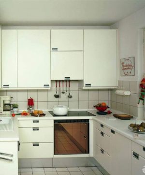 90平米小户型厨房白色橱柜装修效果图片大全