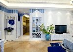 地中海风格复式室内客厅墙面装修设计效果图欣赏