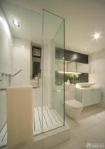 2023最新小户型中式浴室玻璃门装修效果图片