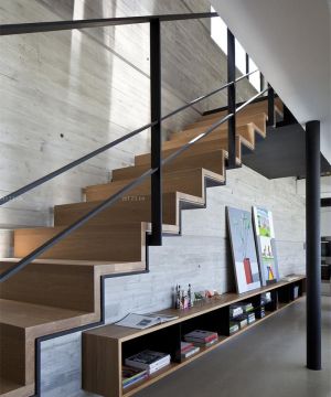 loft风格复式楼梯设计效果图片