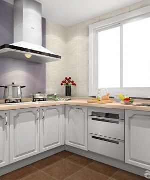 简约欧式风格90平米厨房橱柜装修效果图