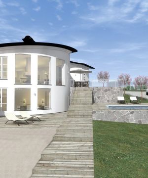 2023乡村北欧风格别墅家装室外设计效果图