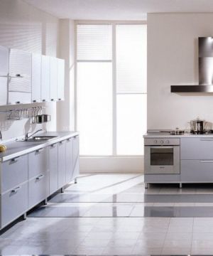 最新简约时尚风格家居开放式厨房装修设计图片