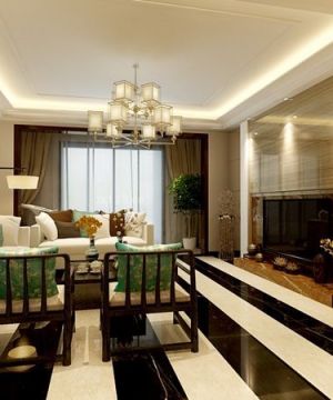 2023中式风格家庭客厅装修效果图欣赏