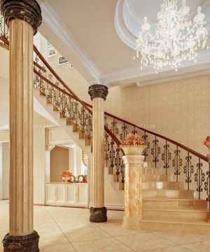 2023别墅室内室内楼梯设计效果图片欣赏