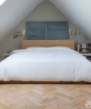 最新90平带平顶阁楼小户型美式卧室装修效果图片大全