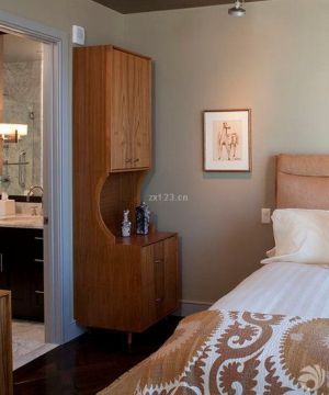 混搭风格90平米小户型浪漫的主卧室卫生间装修图片