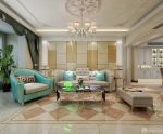别墅客厅欧式沙发装修设计效果图欣赏