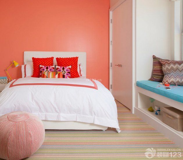 90后女生卧室设计地毯装修效果图片大全2023