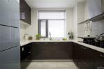 现代家装整体厨房黑色橱柜最新装修图片