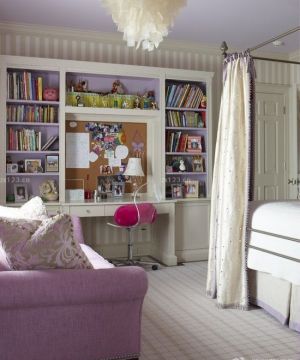 最新90后女生卧室多功能组合柜设计效果图片