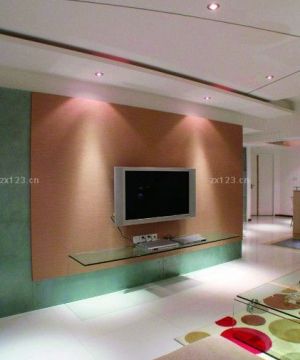客厅电视墙简约室内设计装修效果图