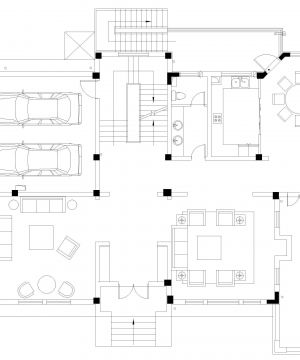 高档两层别墅设计平面图